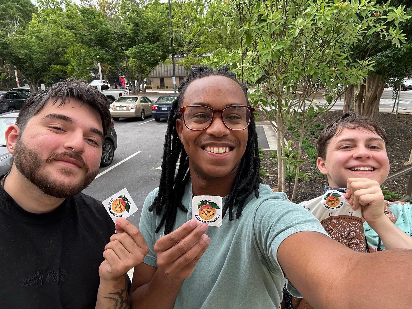 See our Fulton organizers voting on the last day of early voting! Show off your voting sticker and  #PostThePeach

If you didn&rsquo;t vote early, don&rsquo;t forget that May 21st is the last day to vote for a Georgia Supreme Court seat along with lo