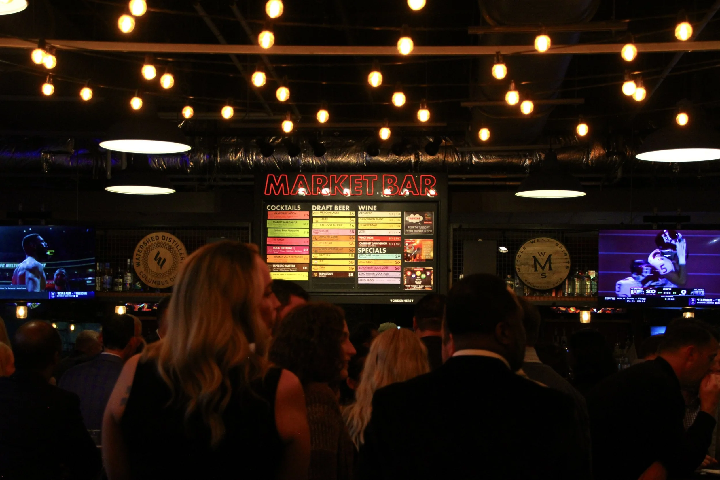 Market Bar with Lights