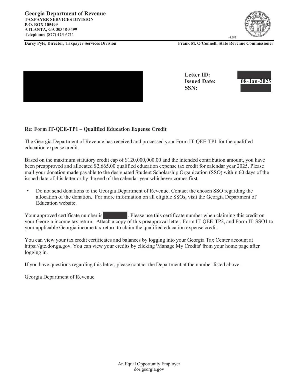 How to claim qee tax credit pay it forward scholarships