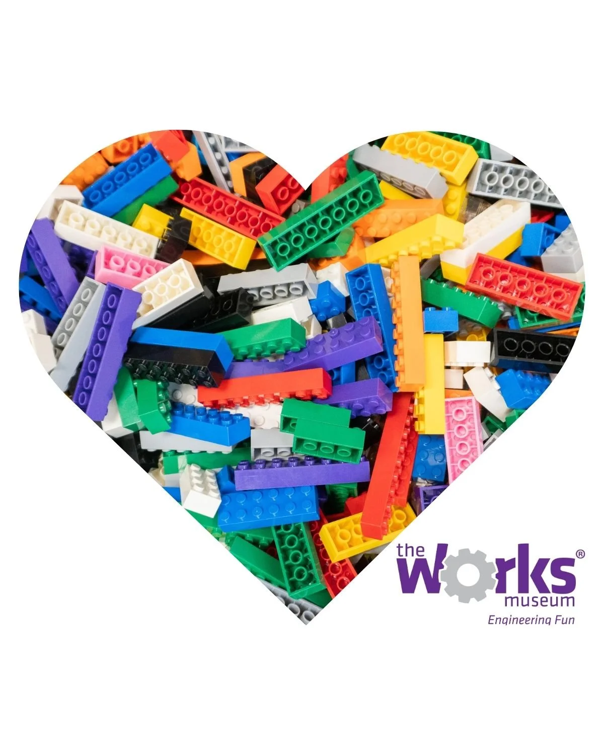 Create a one-of-a-kind Valentine using LEGO-style bricks and ink today, Saturday, February 14, and tomorrow, Sunday, February 15, during museum open hours.

Both kids and their grown-ups are invited to join in this hands-on, creative activity, includ