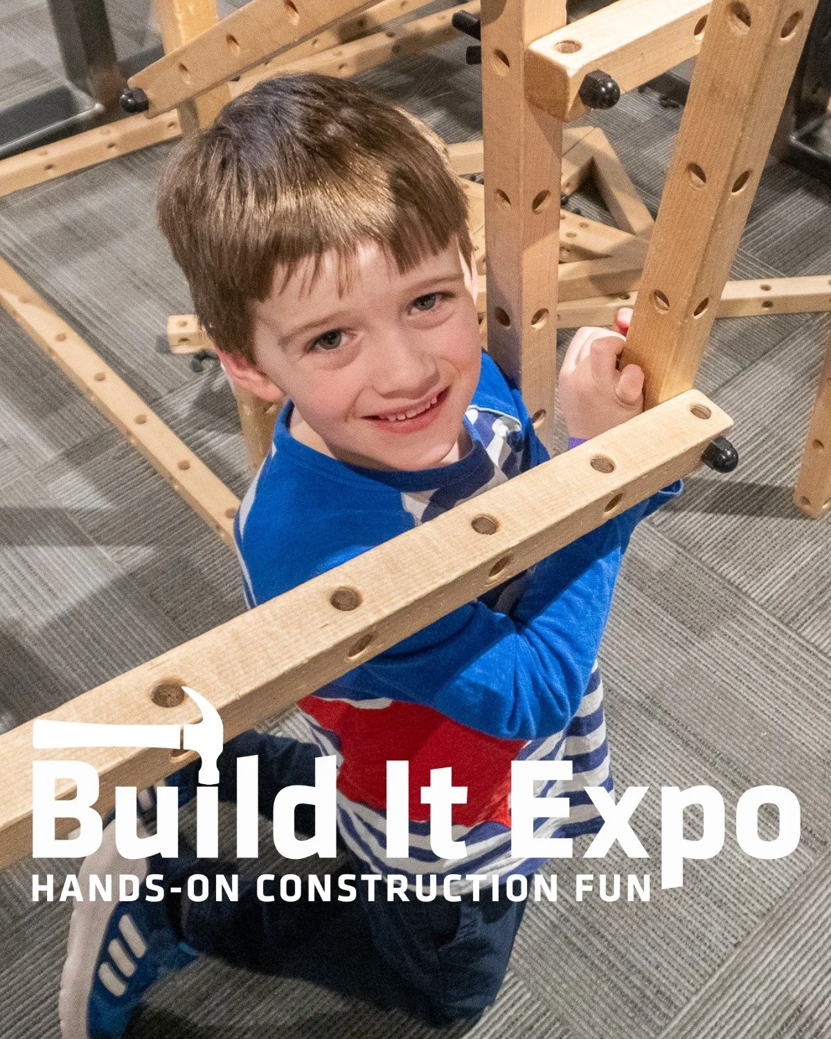 We are excited to announce a brand-new family event on Saturday, April 11: Build It Expo! 

Build It Expo introduces kids ages 5&ndash;12 to careers in engineering, construction, and the skilled trades. Join us for interactive activities, live demos,