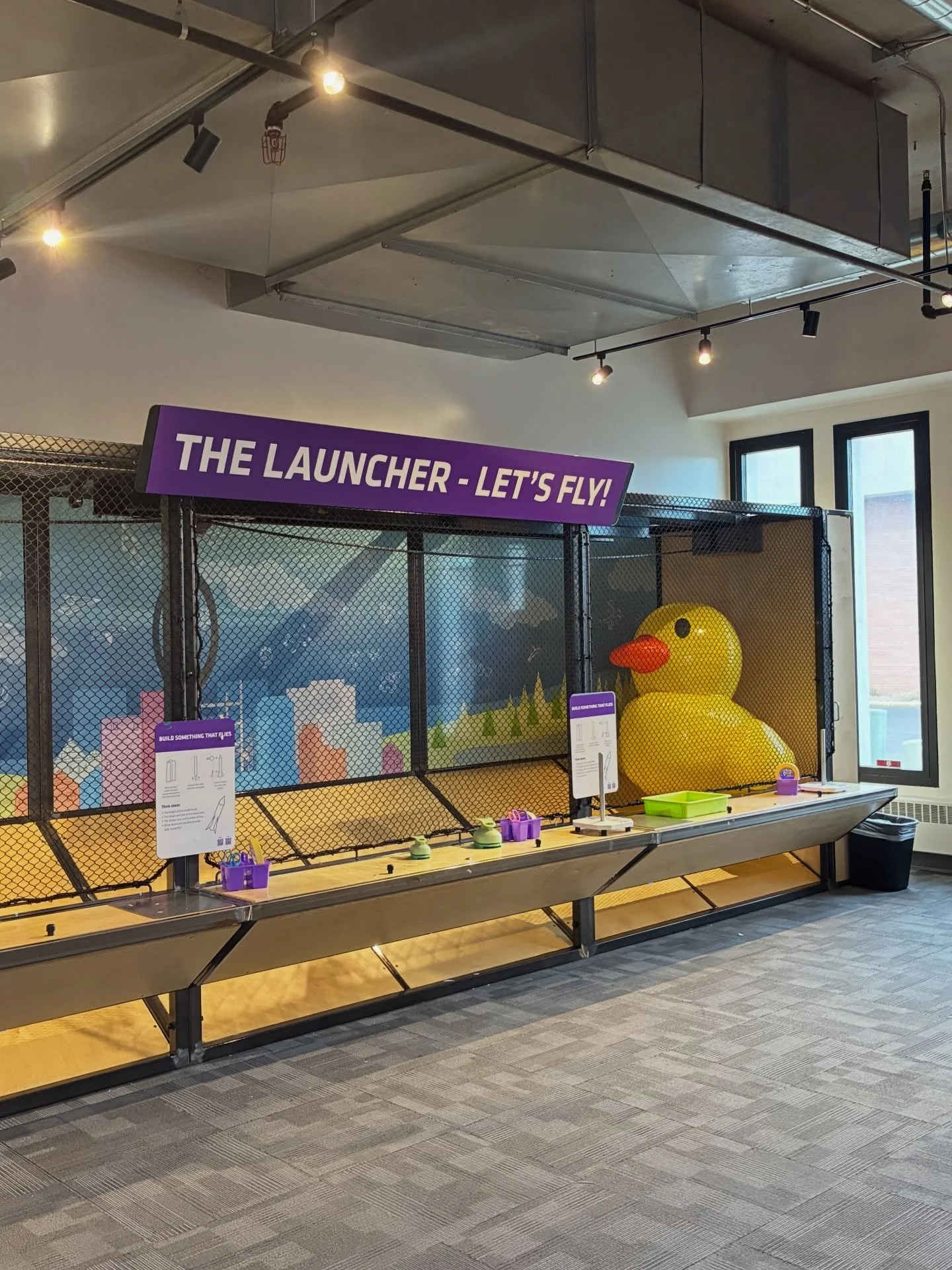 Ummm&hellip; we have a situation! 🐥

A VERY large duck has landed at the museum and is making a nest inside The Launcher! Our team is currently investigating this strange phenomenon. 

We have on good authority that her eggs will hatch on Saturday, 
