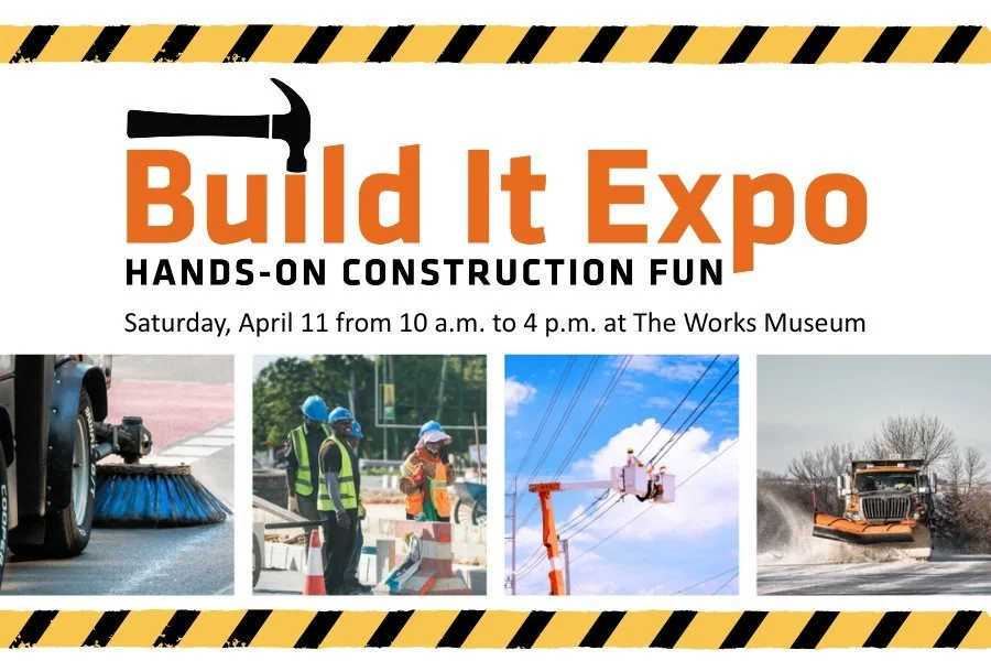 Build It Expo is today! Stop by the museum today, Saturday, April 11 between 10 a.m. and 4 p.m. to enjoy hands-on activities with your family.

Event-day tickets are $17, or free for members: https://www.theworks.org/build-it-expo 

Activities like i
