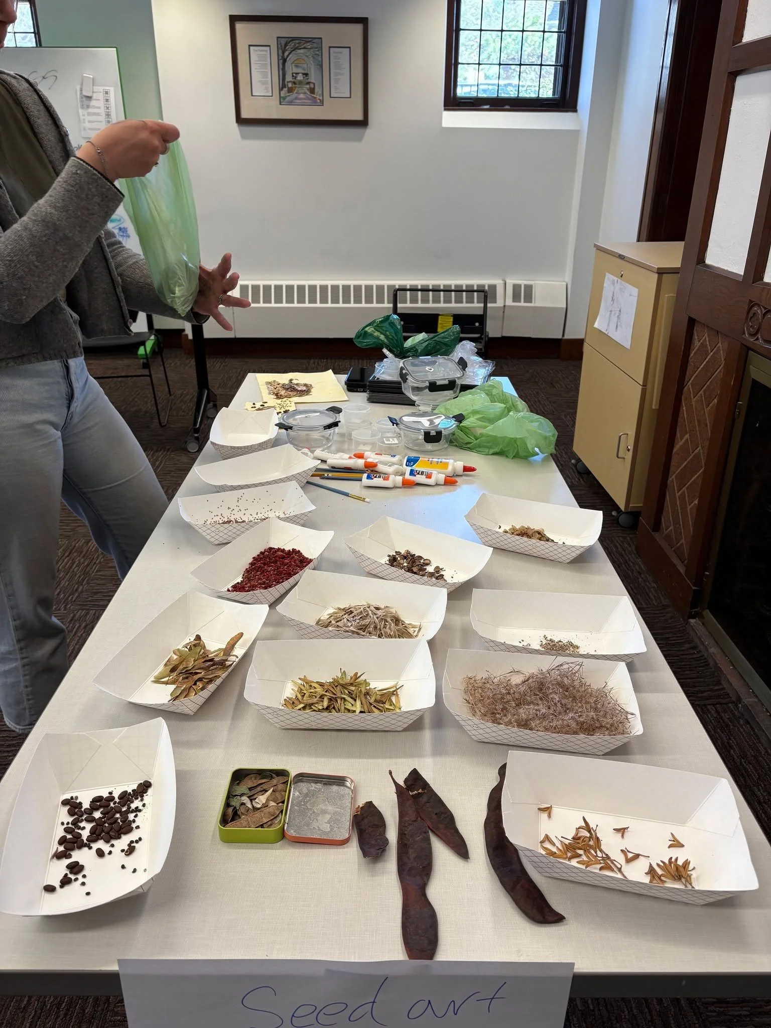 This Saturday, May 30, we are hosting volunteers from Hennepin County, who will be facilitating a Seed Art activity for the whole family from 10 a.m. to 3 p.m. 

This hands-on activity blends art and science as kids discover how tiny seeds can grow i