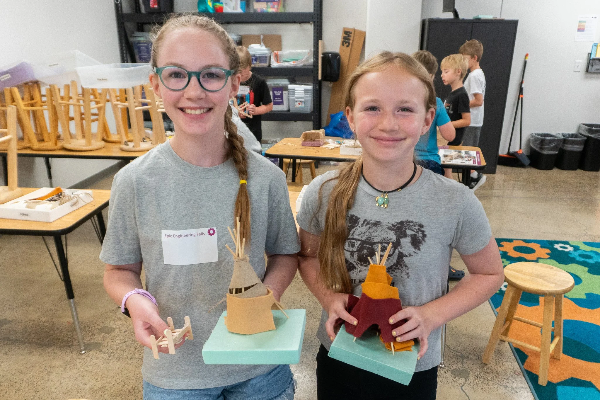 Week 8 of summer camp yielded some amazing creations, fun ideas, and shared connections. We enjoyed seeing campers' confidence grow as they tried new things like coding, carpentry, LEGO print making, and more.

Want to give camp a test-drive this sum