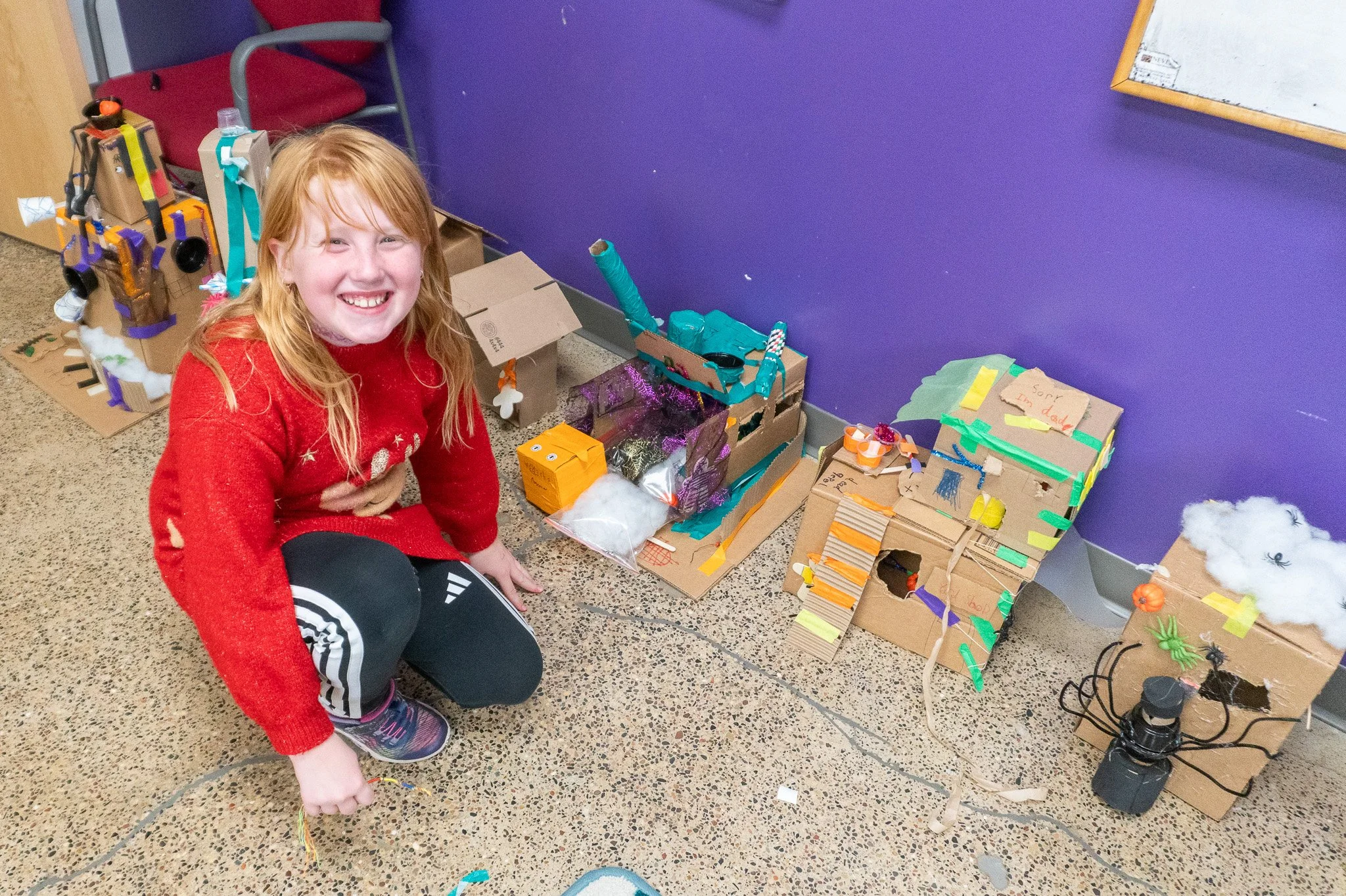 Register today for MEA Break camps! Choose one or all three One-Day camps between October 14-16: https://www.theworks.org/mea-break-camps

Today's camp spotlight is Cardboard Creations: Haunted Houses. On Thursday, October 15, build a model house out