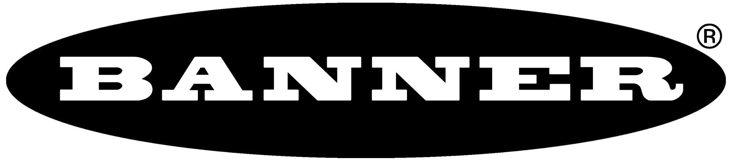 Black oval logo with the word "BANNER" written in white, bold, uppercase letters.