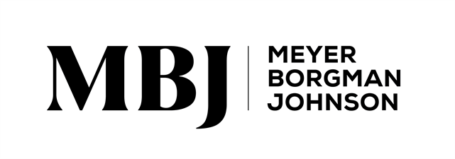 Logo with bold letters MBJ and the names Meyer, Borgman, Johnson next to it.