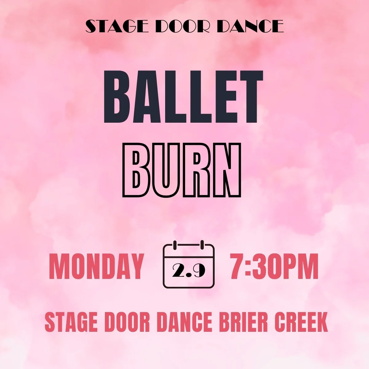 SDD February Adult Fitness: Ballet Burn: Feb 9th @ 7:30pm