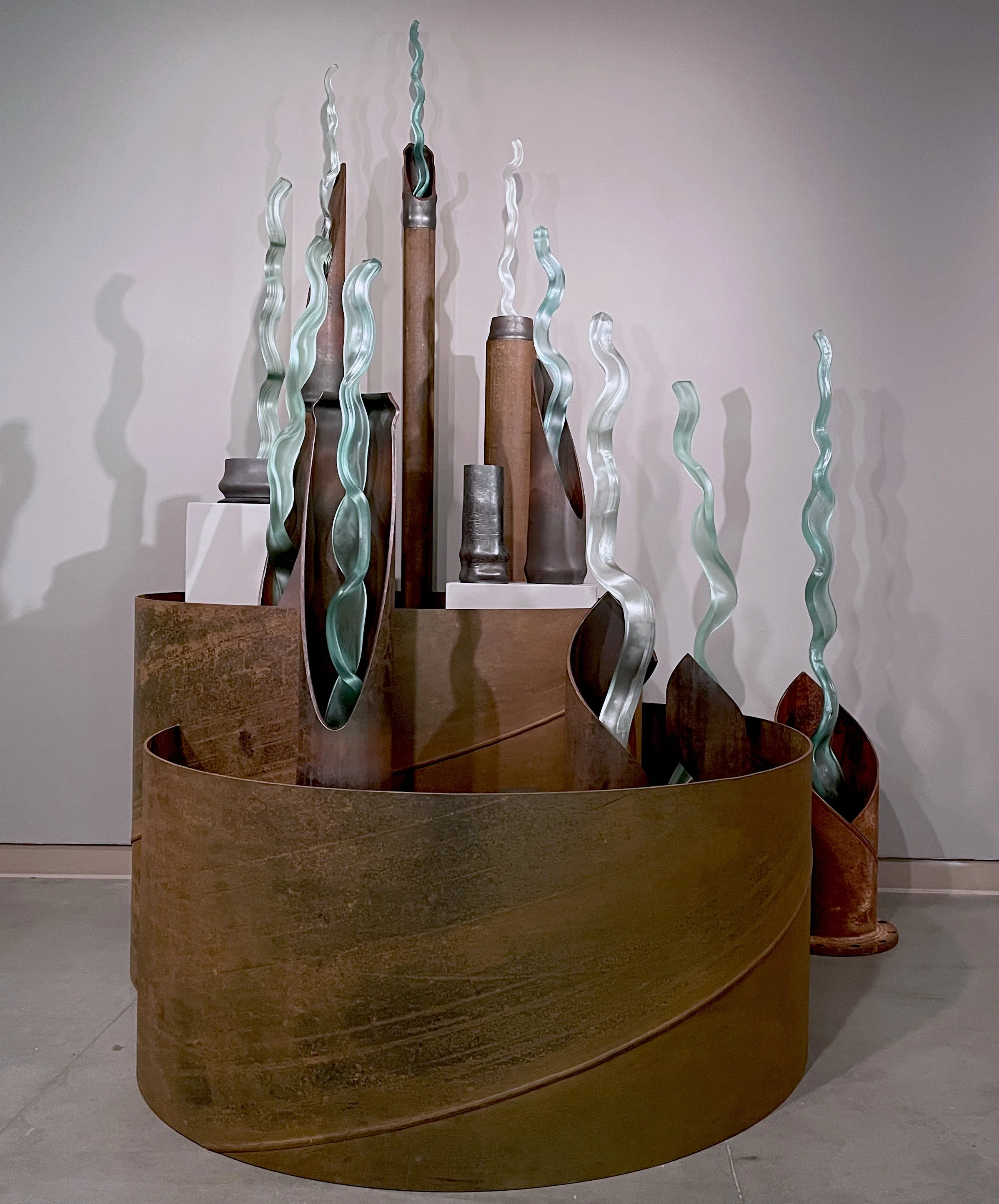 "Reap" - Cast glass and steel - varied sizes