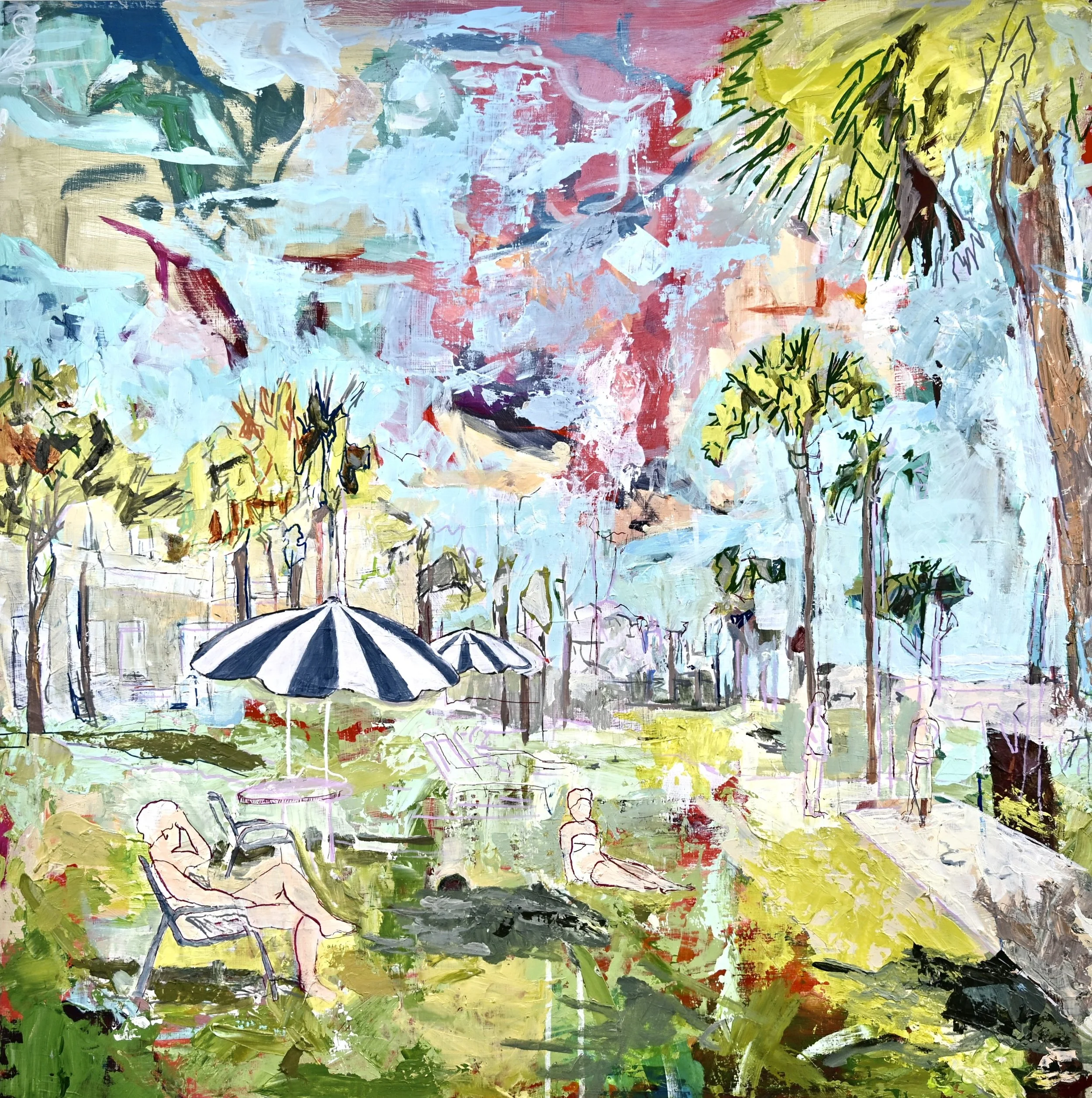 Sunburn, 40" x 40"
