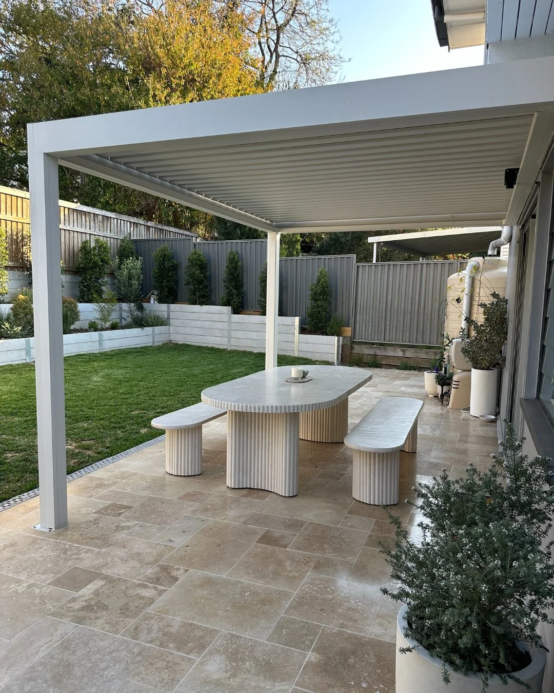 An incredible before and after from our team bringing Dylan&rsquo;s back patio to life.