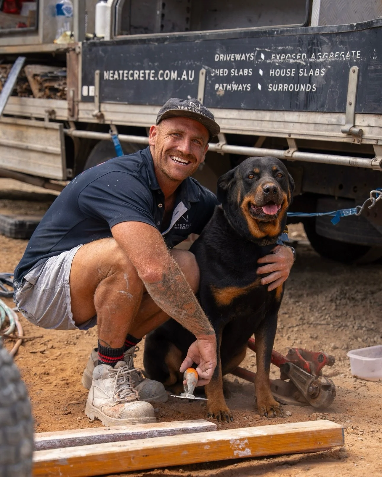 The crew&rsquo;s been busy this week. King&rsquo;s making sure everything&rsquo;s up to standards 🐾 🦺