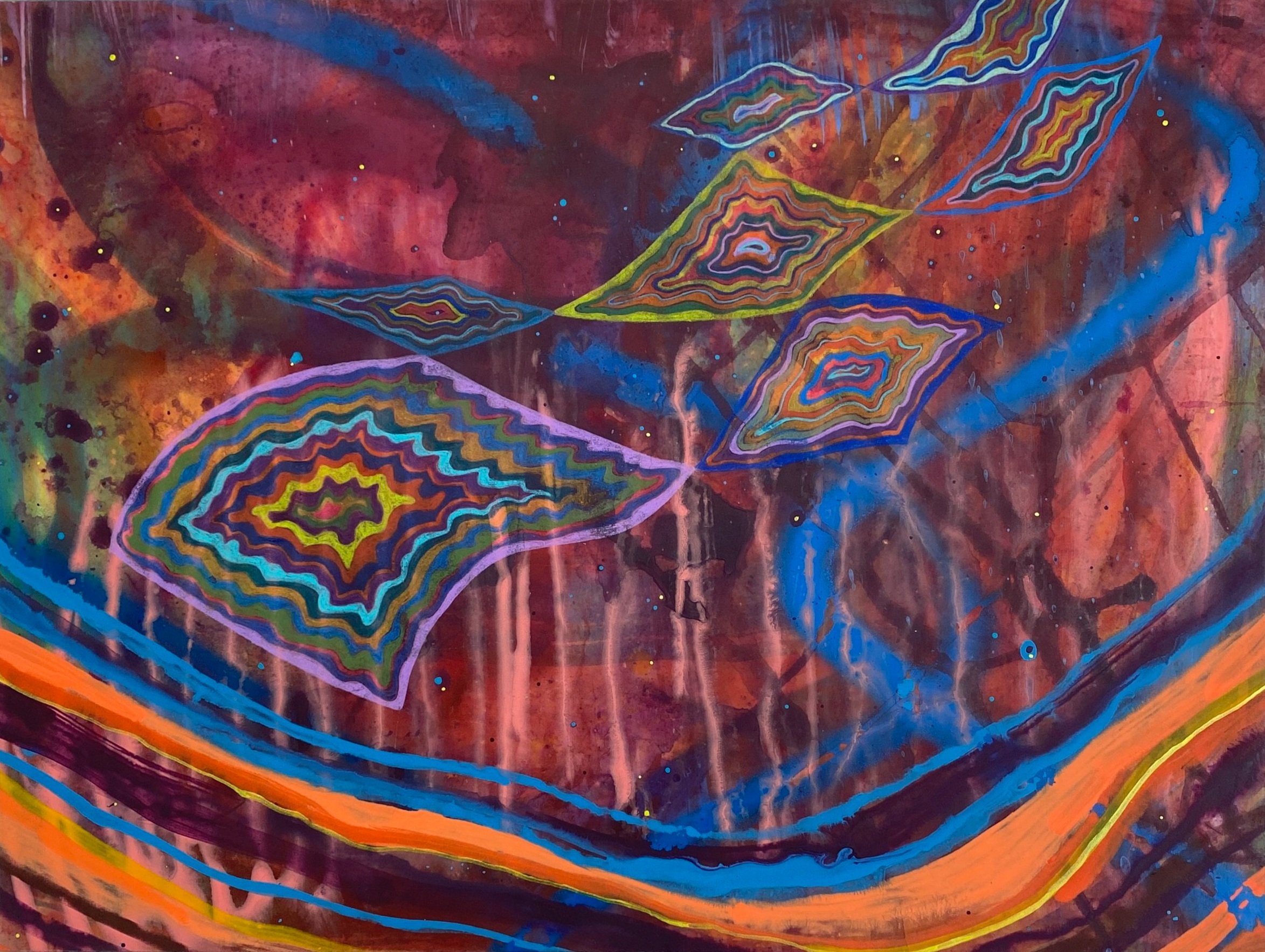 Francisco+Donoso_+Daydreamer%2C+2022%2C+18x24+inches%2C+acrylic%2C+spray+paint%2C+and+colored+pencil+on+mylar+mounted+on+clear+and+blue+fluorescent+plexiglass%2C+%242000.jpg