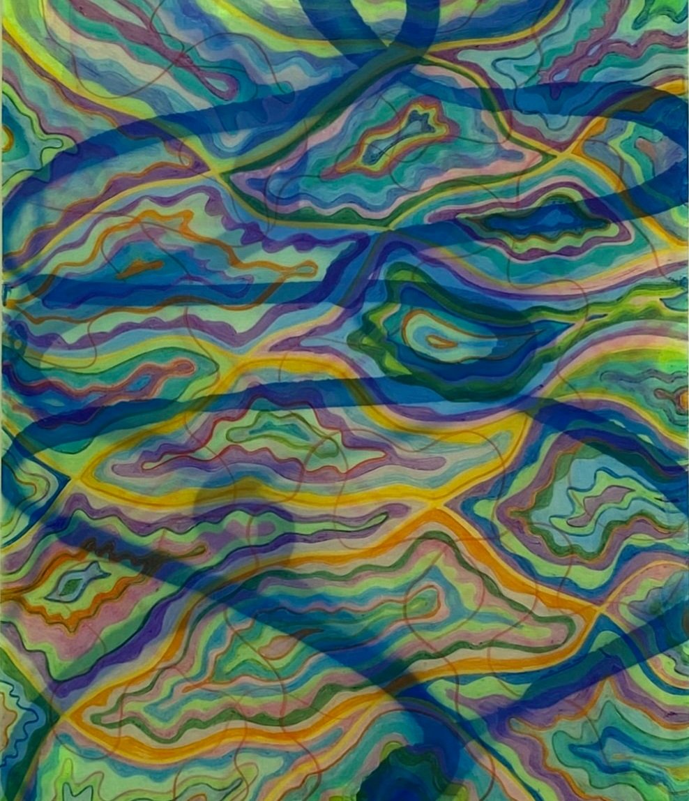Francisco+Donoso_+Infinite+Waters+No.+4%2C+2022%2C+17x14inches%2C+colored+pencil+and+spray+paint+on+mylar+mounted+on+green+fluorescent+plexiglass%2C+%241000.jpg