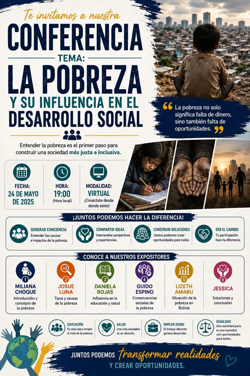 LA POBREZA Y SU INFLUENCIA EN EL DESARROLLO SOCIAL