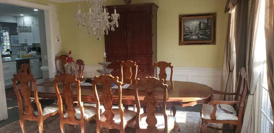 dining room table and chairs