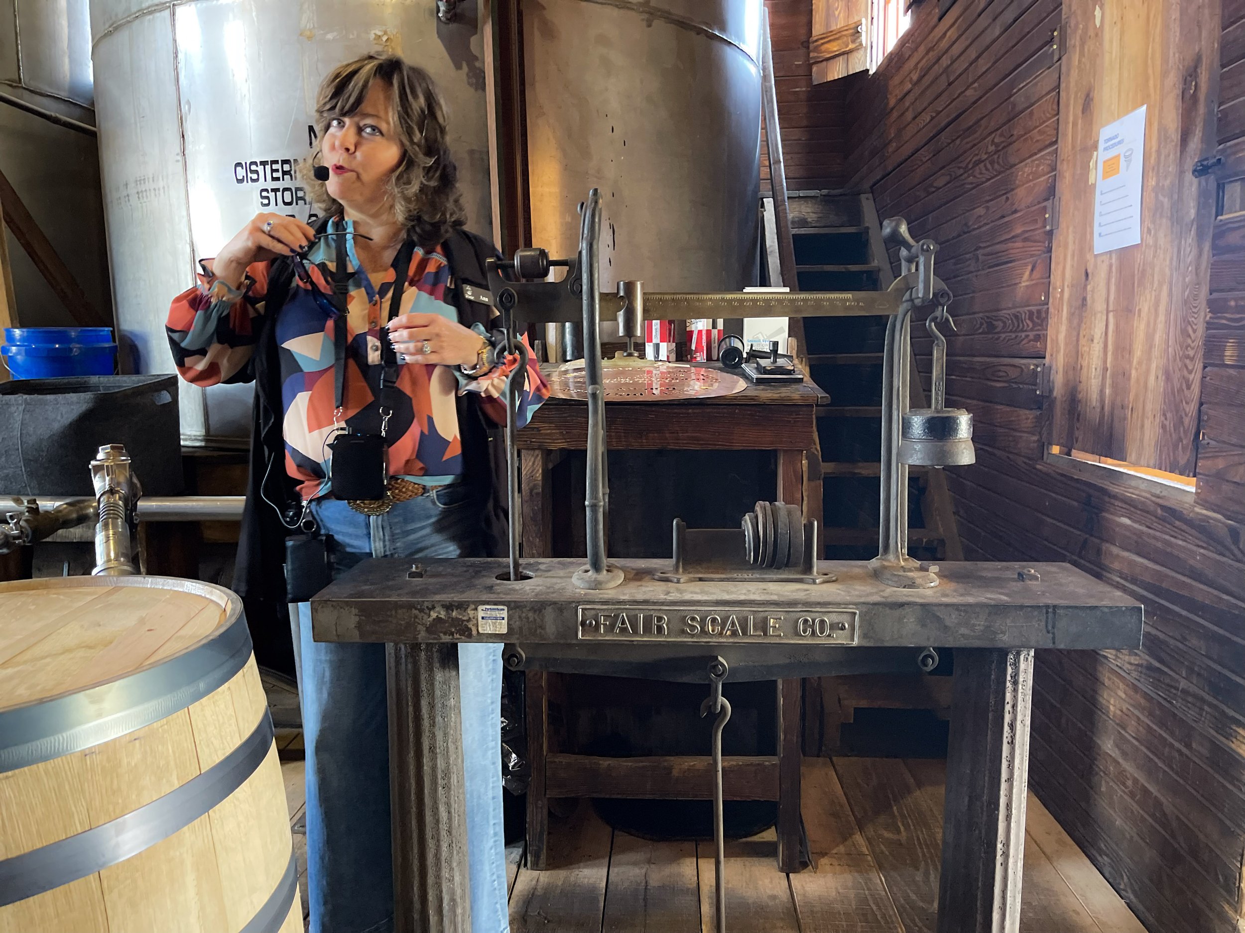 original scale to weigh barrels