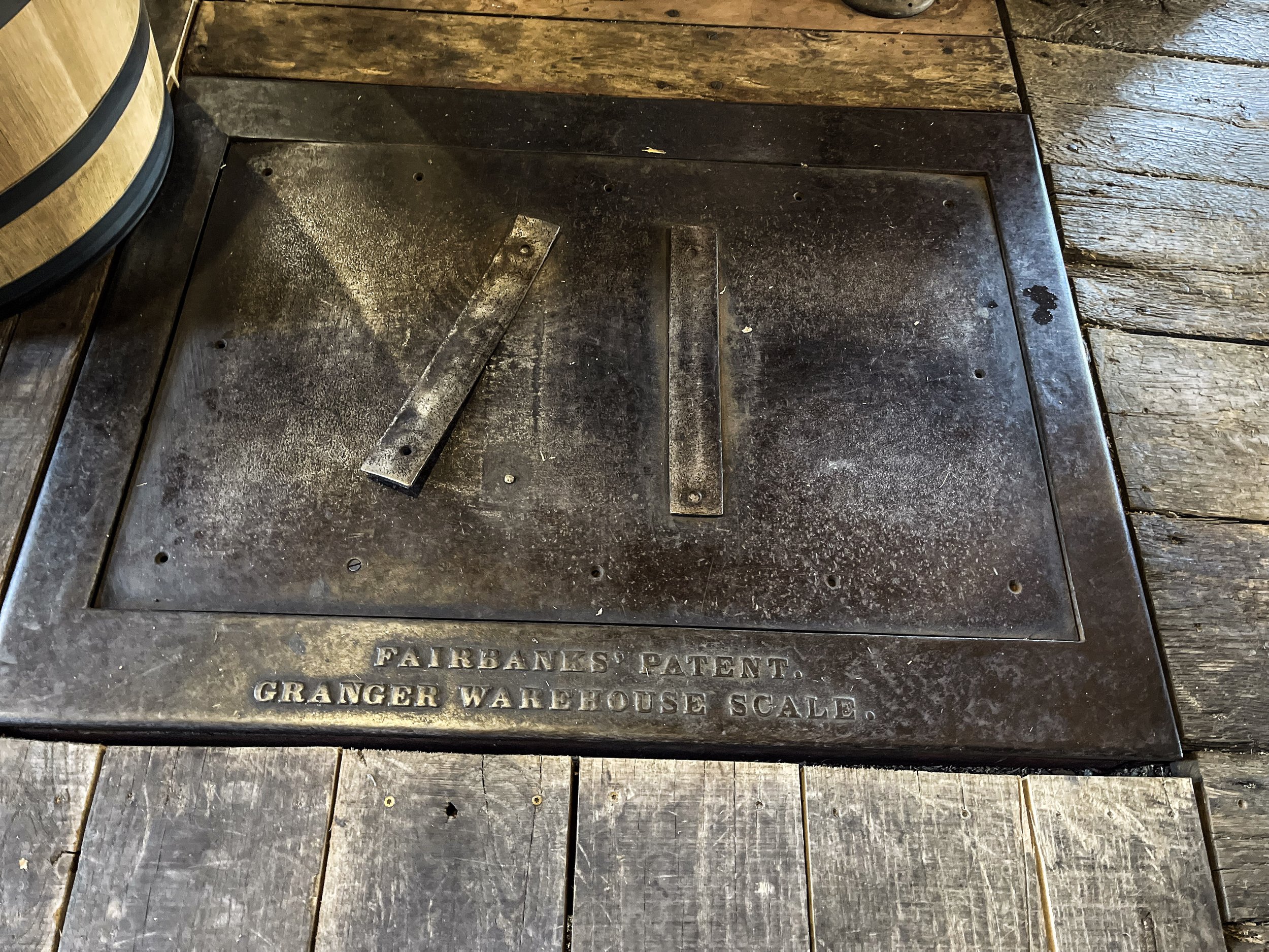 original scale to weigh barrels