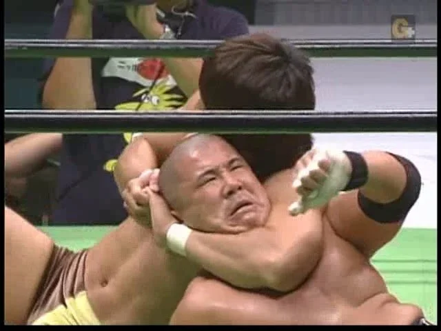 SUWA vs. KENTA / Hideo Itami for the GHC Junior Heavyweight Championship, from Pro Wrestling NOAH 2nd Great Voyage 2005