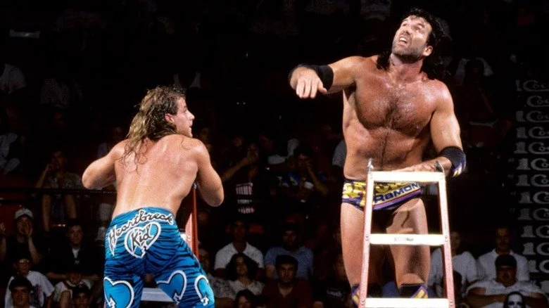Razor Ramon / Scott Hall vs. Shawn Michaels for the WWF Intercontinental Championship (Ladder match), from WWF Summerslam 1995