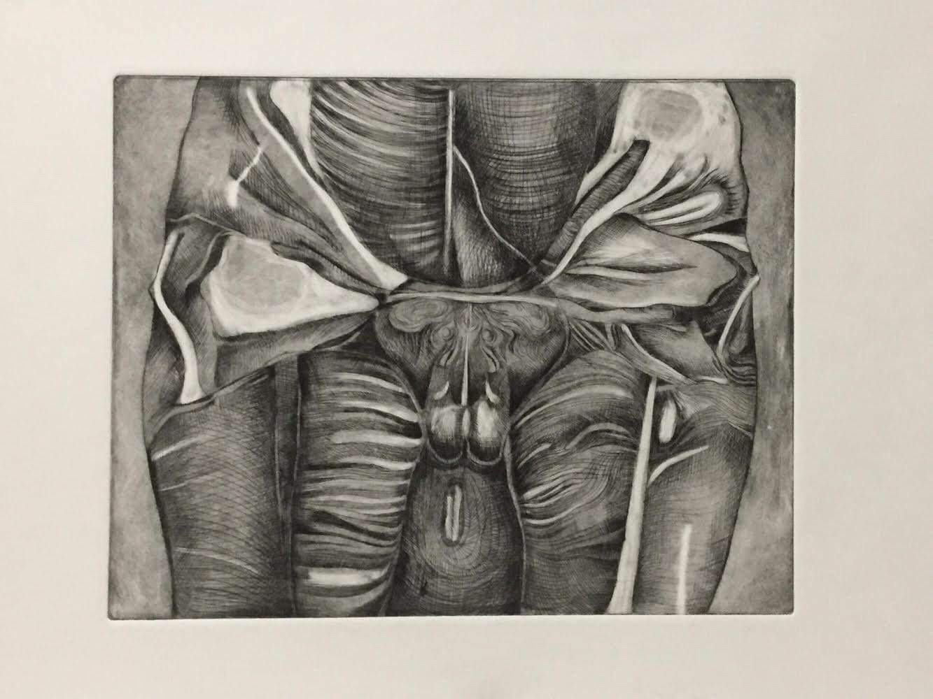 "Placas 2"
Drypoint 
9"x12"
2016