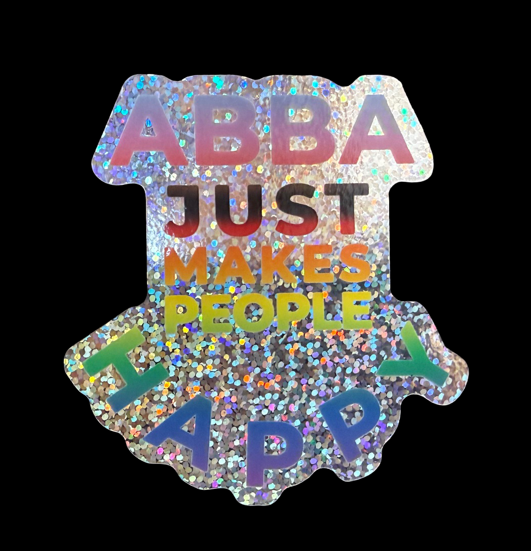 Happy ABBA 3" Sticker