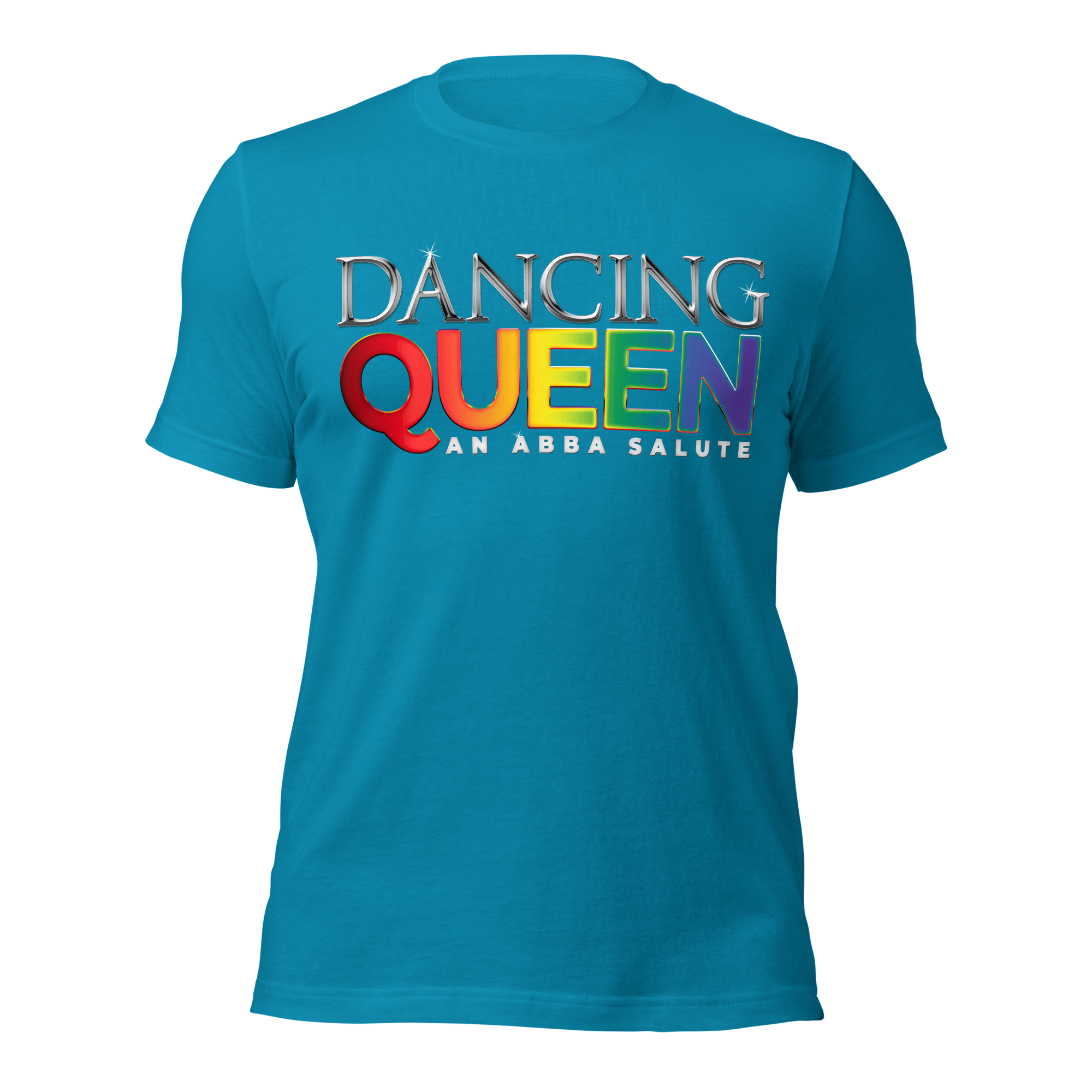 Aqua/Rainbow Logo T-Shirt (small)