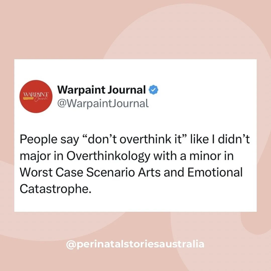 Anyone else graduate with a major in overthinkology? 👀🙈😂

Sometimes we gotta laugh or we&rsquo;d cry, right? @warpaintjournal 

Laughs aside, overthinking is our brain&rsquo;s way of trying to protect us. It gives us a fleeting sense of reassuranc