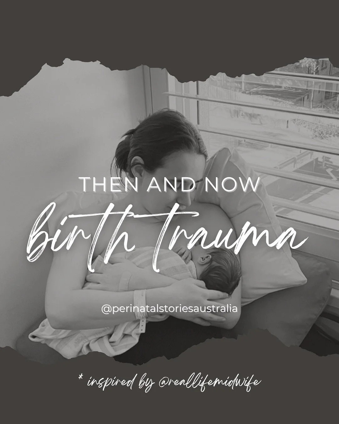 THEN AND NOW&hellip;

This post is inspired by the powerhouse Helen @reallifemidwife who shared an important reminder: birth trauma isn&rsquo;t just something that happened THEN.

Like most of us with birth trauma, my THEN is still with me NOW. It&rs