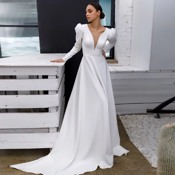 Sleeves, Neckline: V-Neck, Fabric: Minimalist
