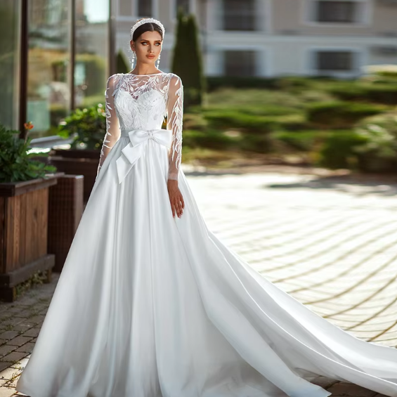 Sleeves, Neckline: illusion, Neckline: Sweetheart, Fabric: Lace