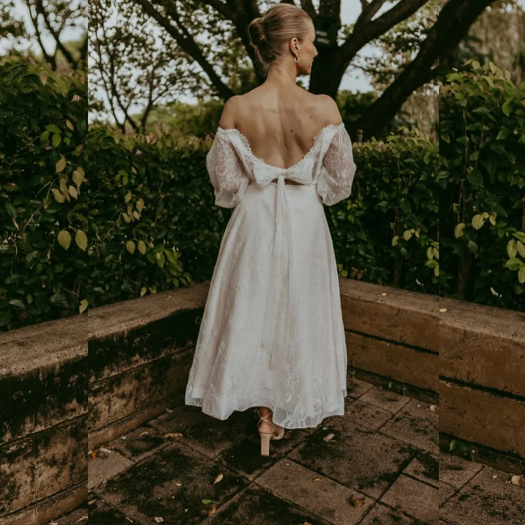 open back wedding dress