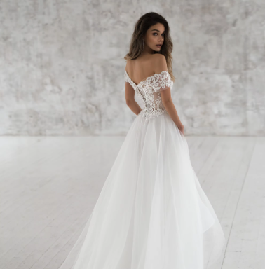 Neckline: Off-the-Shoulder, Fabric: Lace