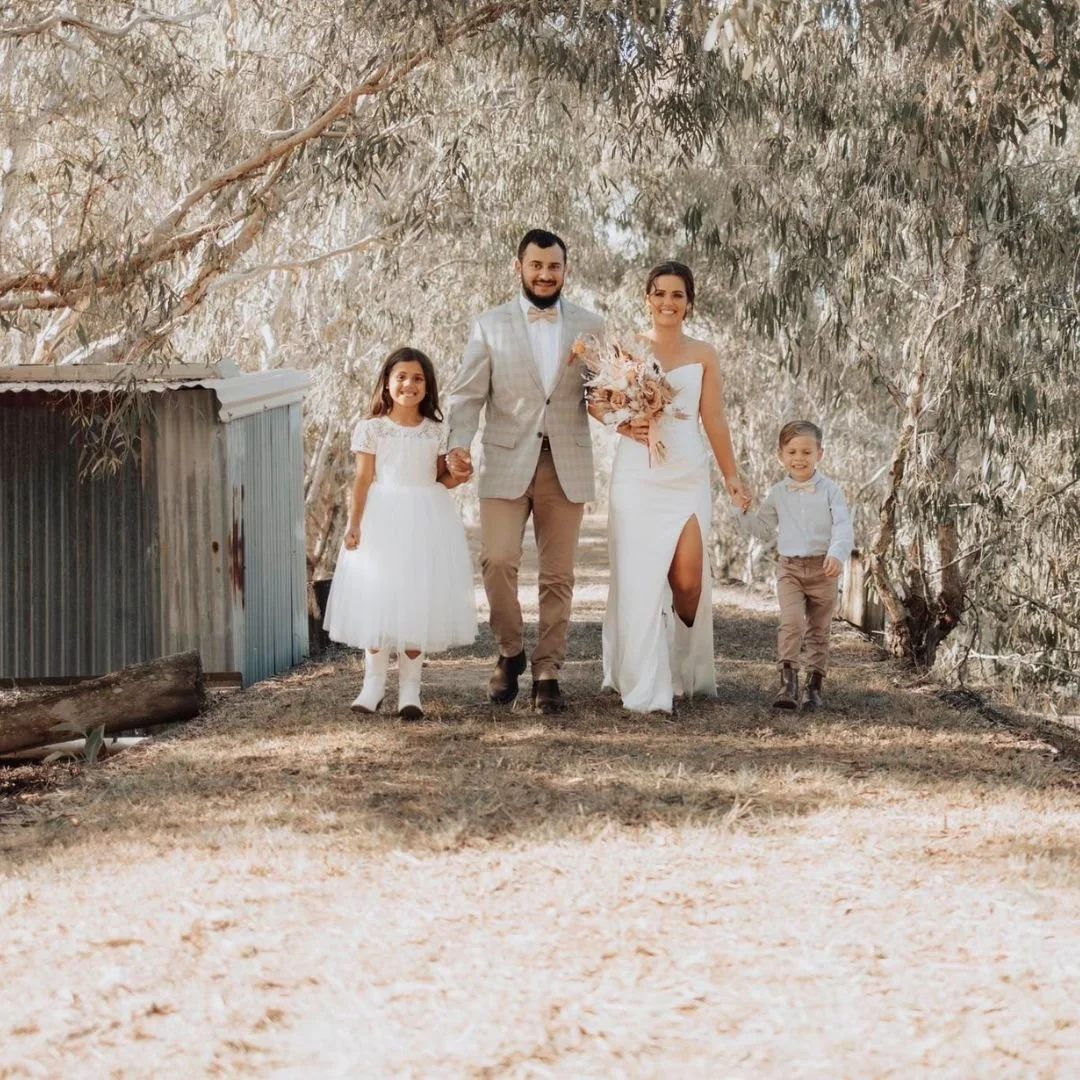 initmate wedding with sand ceremony
