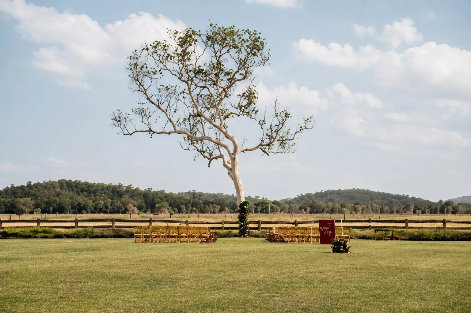 Outdoor wedding ceremonies at The Creek