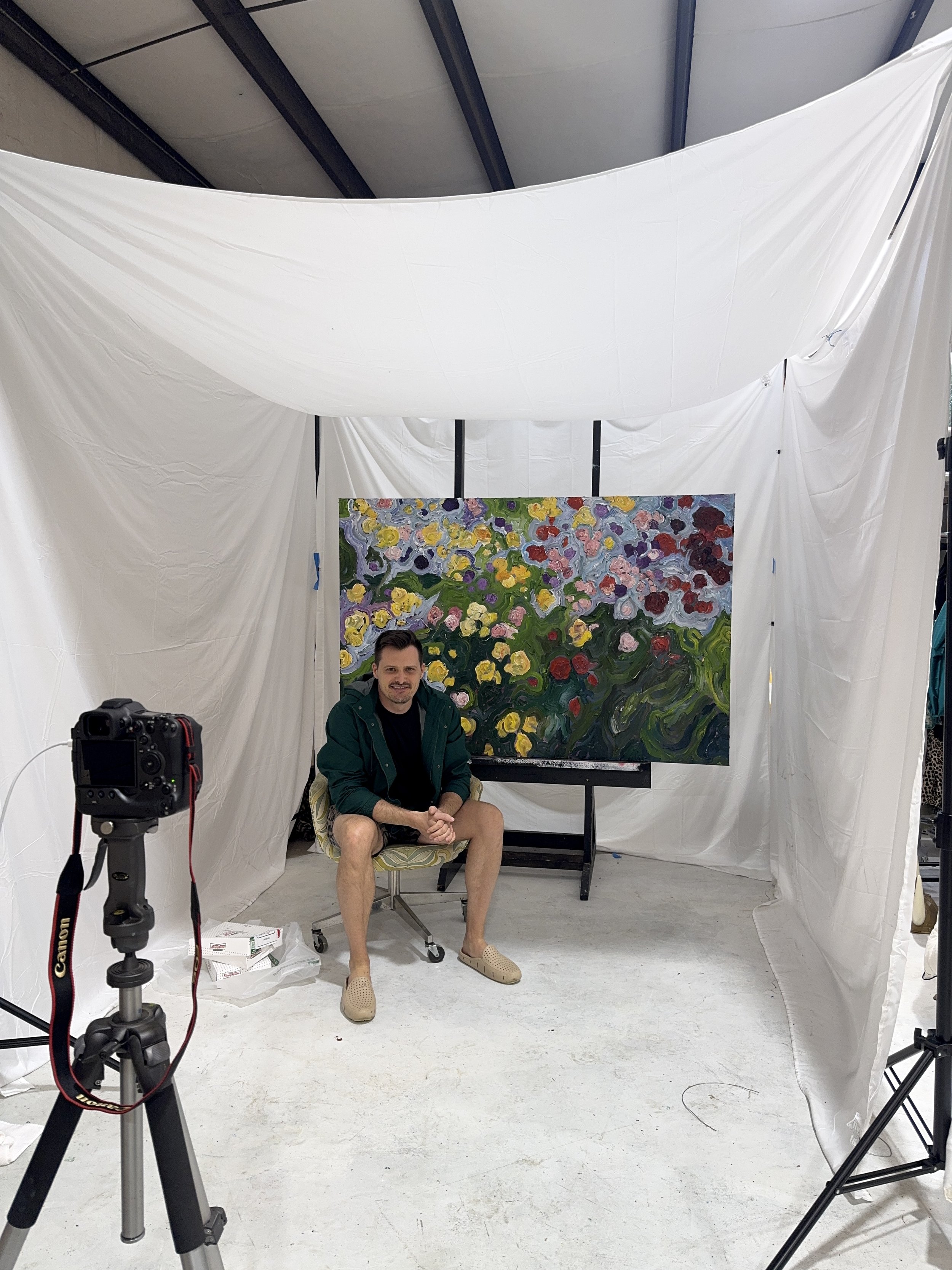 Yellow Climbers 48” x 72”