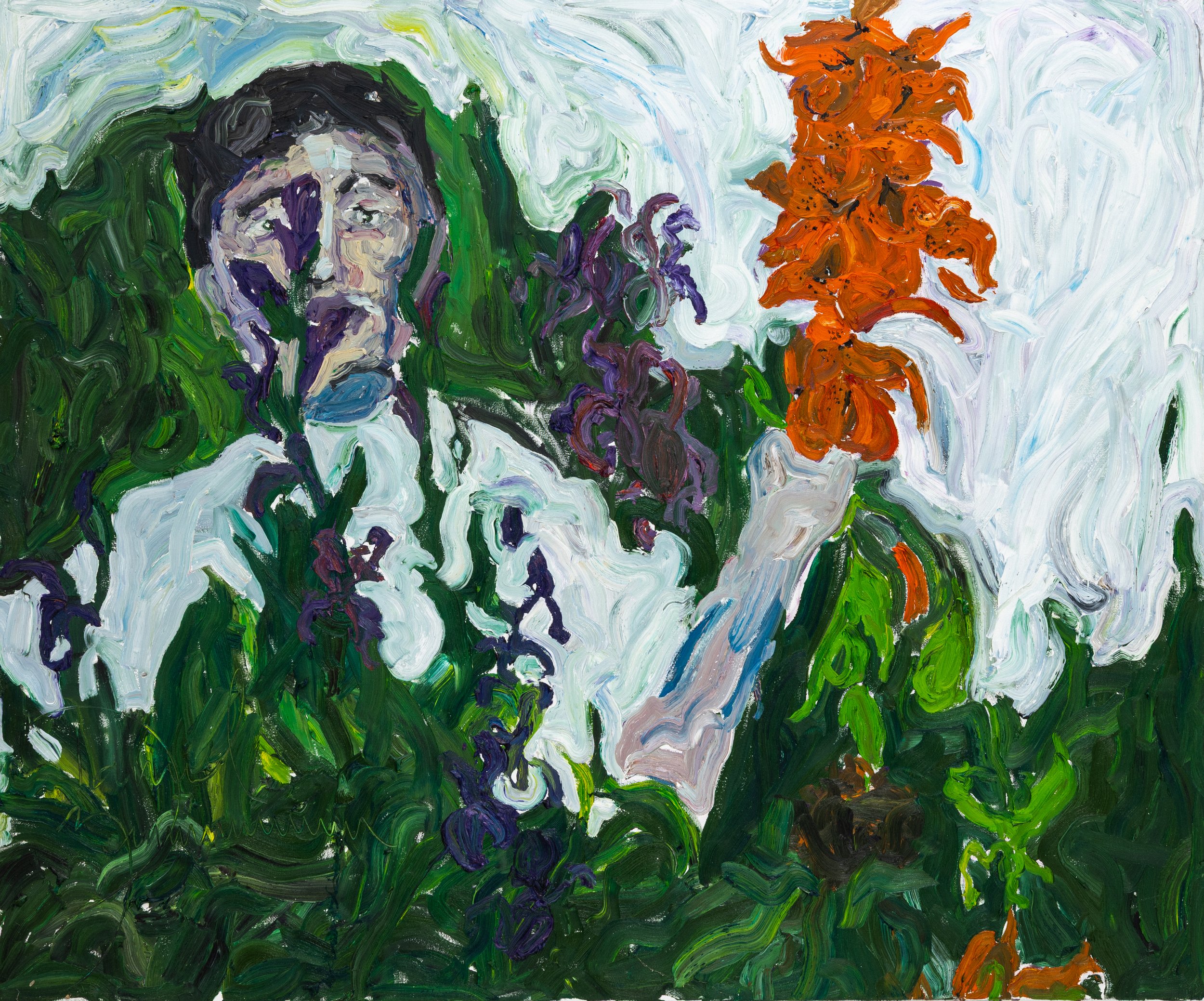 Daniel and the Tiger Lily 60” x 72”