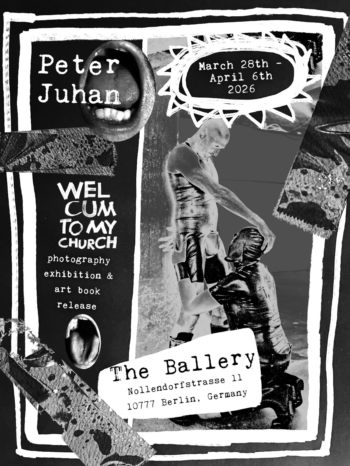 Poster of Peter Juhan's Welcum To My Church exhibition