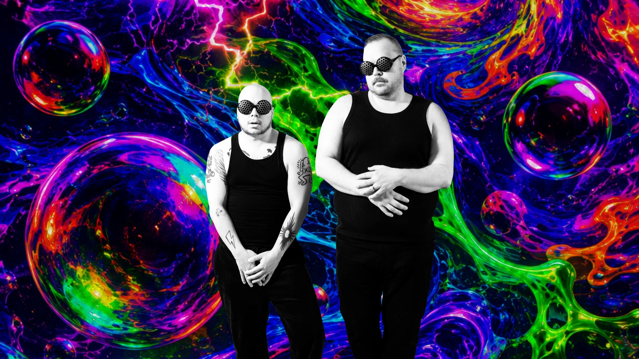 Big Boy Therapy duo photo of Peter Juhan and Dubious Gloom