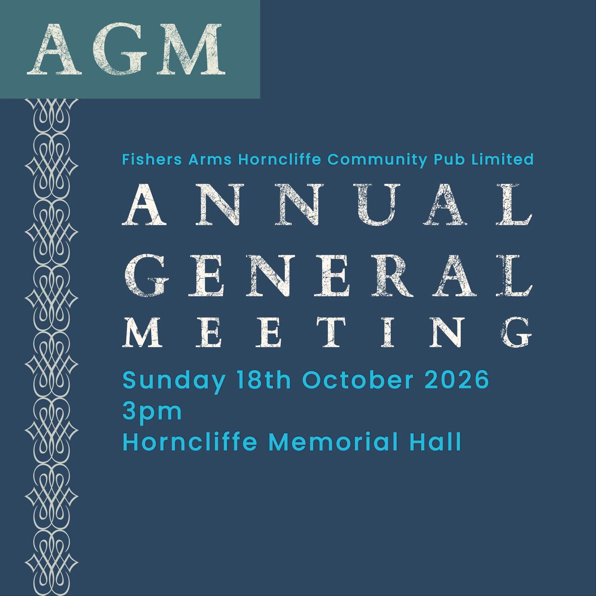 Fishers Arms Horncliffe Community Pub Limited AGM 2026