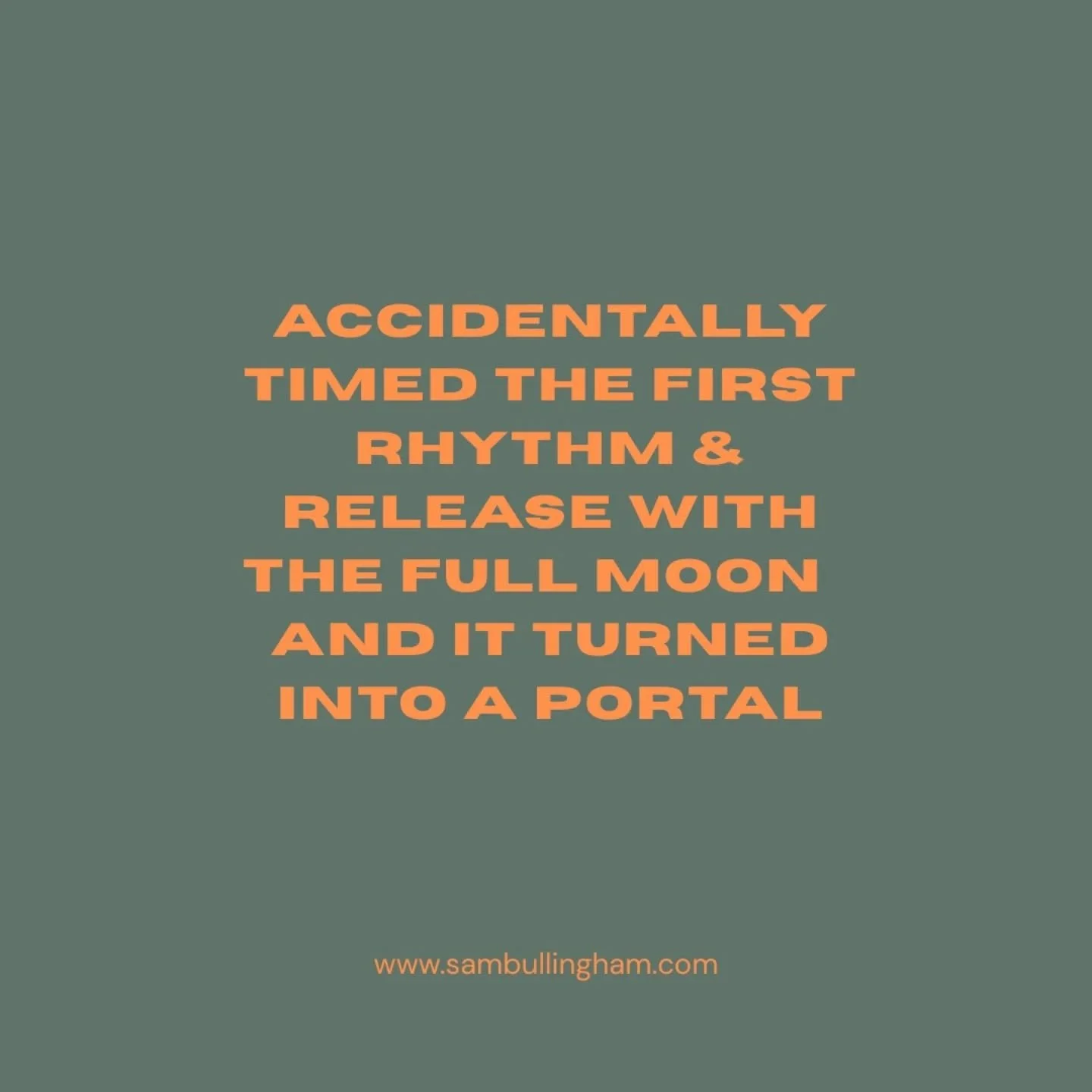 Yesterday was pure magic. The first extended Shake the Dust - Rhythm &amp; Release - coincidentally landed on the full moon and the 08/08 portal. The full moon is a potent reminder of pūrṇatā - fullness, wholeness - the truth of who we are. In tantri