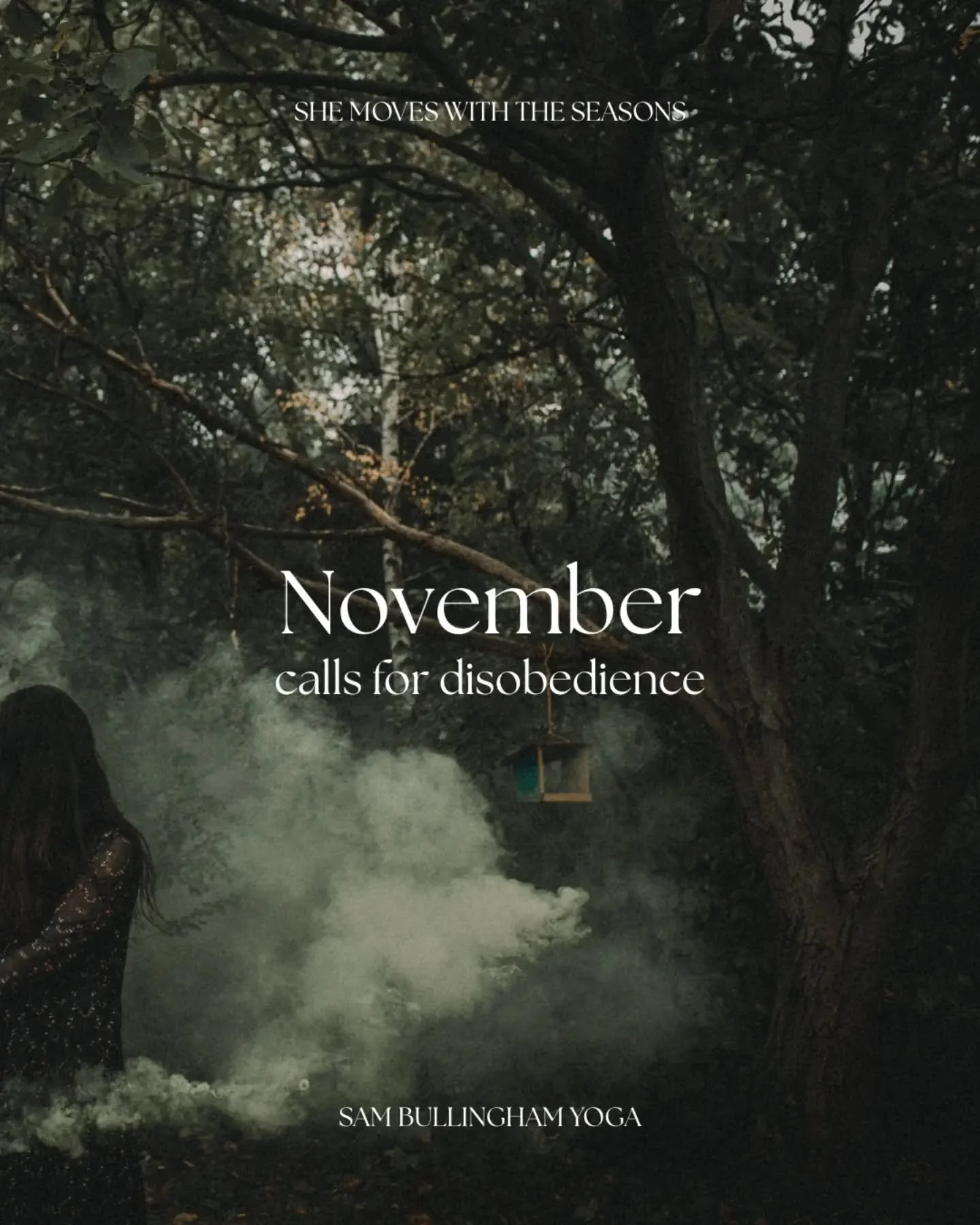 This November calls for disobedience 🖤

I have been revisiting these words by @emmadabiri :

'By becoming disobedient, my hope is that we can, against all the odds, take pleasure in the experience of our bodies, outside of the restrictions and deman