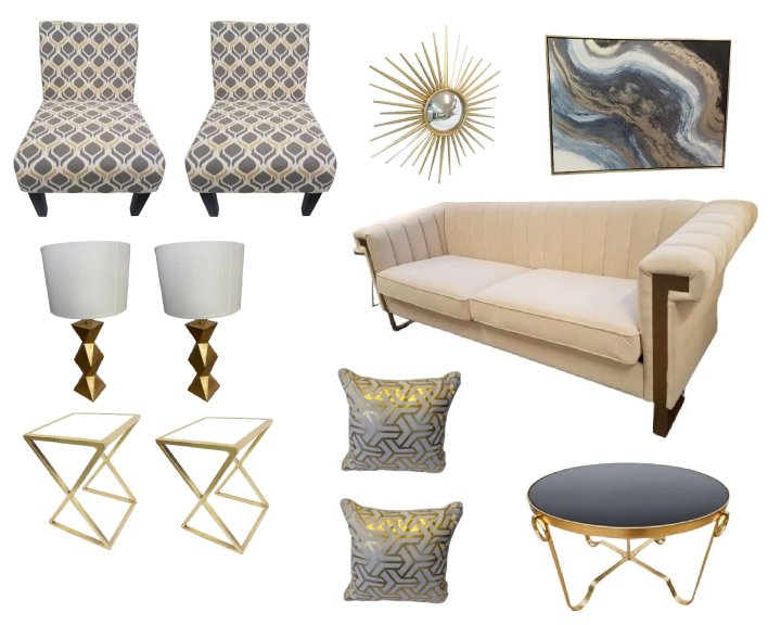 Love our furniture mood board?!

These items are available at Market Ready to bring your property to life!

Rent 1 item or an entire room of furniture. 

We are located in the West End area of Alexandria, VA.

Hope to see you on Monday at 10am!

Have