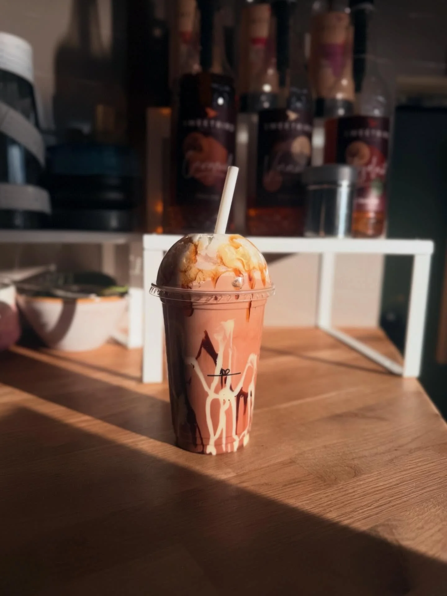 Good morning✨🤩 This drink definitely became a bit of this that and the other but we like experimenting over @infinitycoffee.leo 

#icedmocha #drinkspecials #thesunisshining