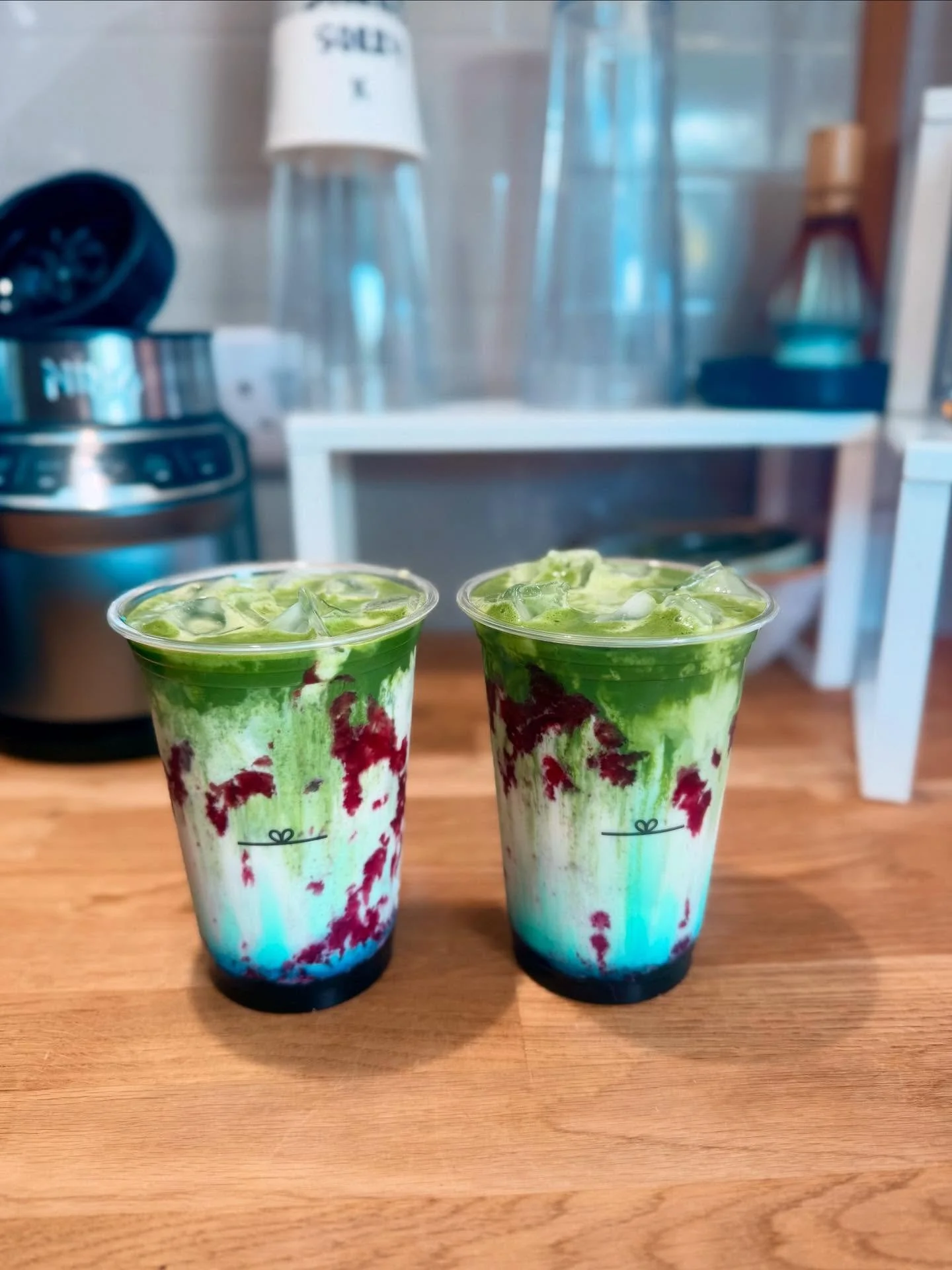 Welcome to &hellip; BLUEBERRY matchaaaaaaaaa🫐 Thank you to the angel @aggiemaipowell who can get it when it was out of stock?!🤔 And my darling @andrewweaver1992 keeping me in the supply of gingerbread🥰 Unfortunately for medical reasons there&rsquo