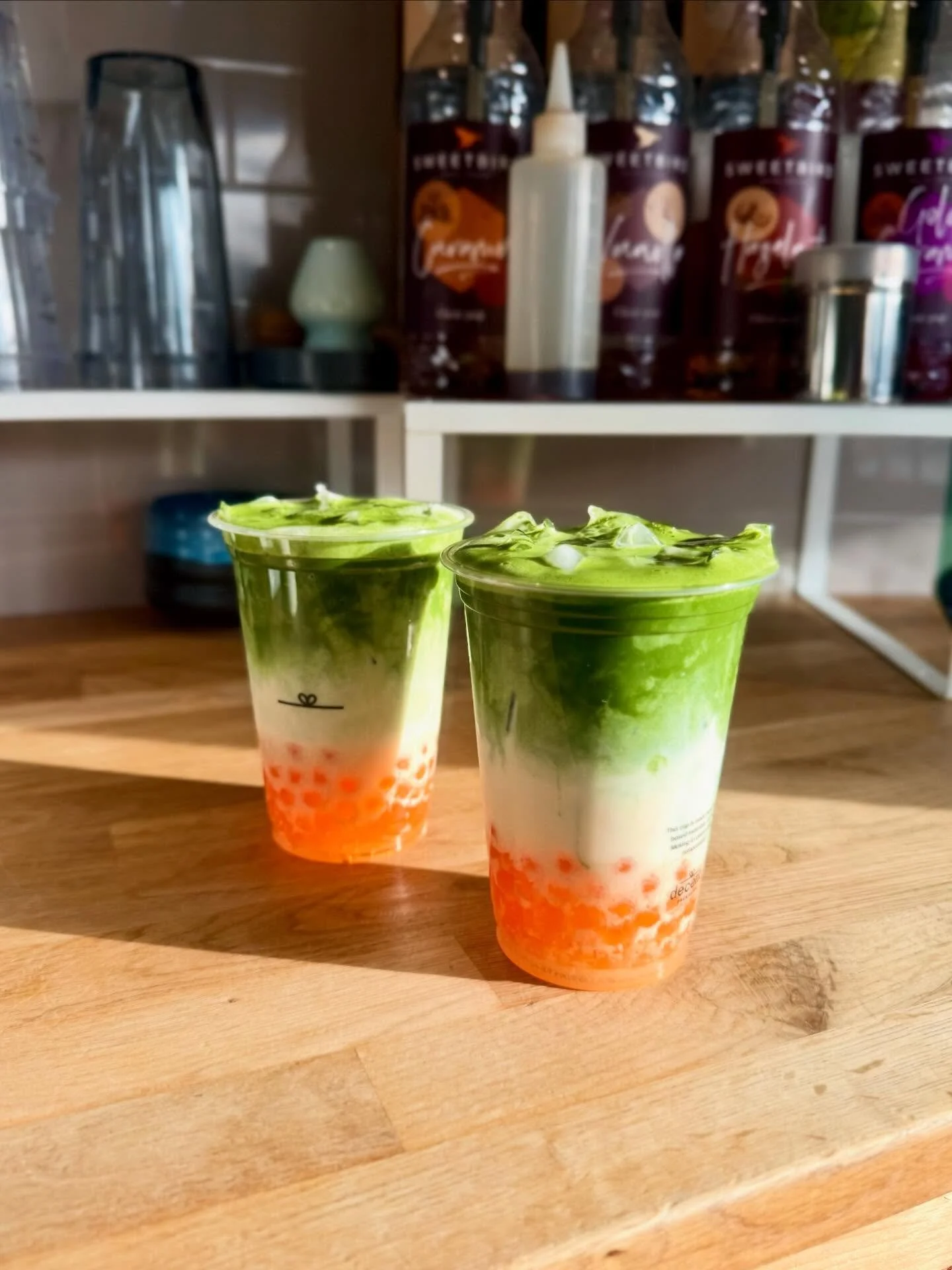 Welcome to all our new friends and followers🥹 What better way to say hello than by telling you about some of our amazing flavours - pineapple and mango boba matcha.. Trust me it&rsquo;s a good one!! Also it would be rude not to mention our new GOLDE