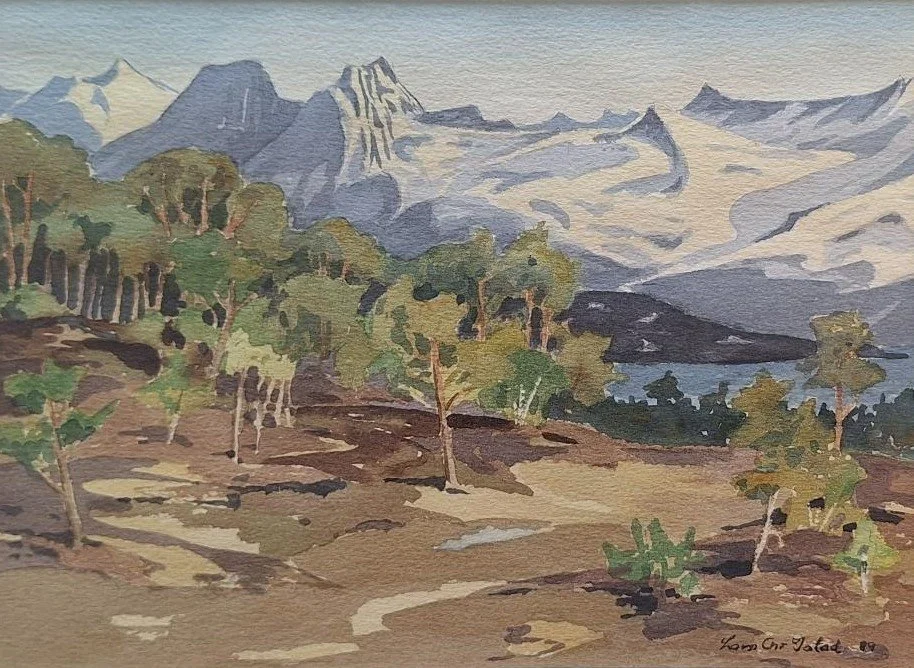 LARS CHRISTIAN ISTAD - AKVARELL UTEN TITTEL