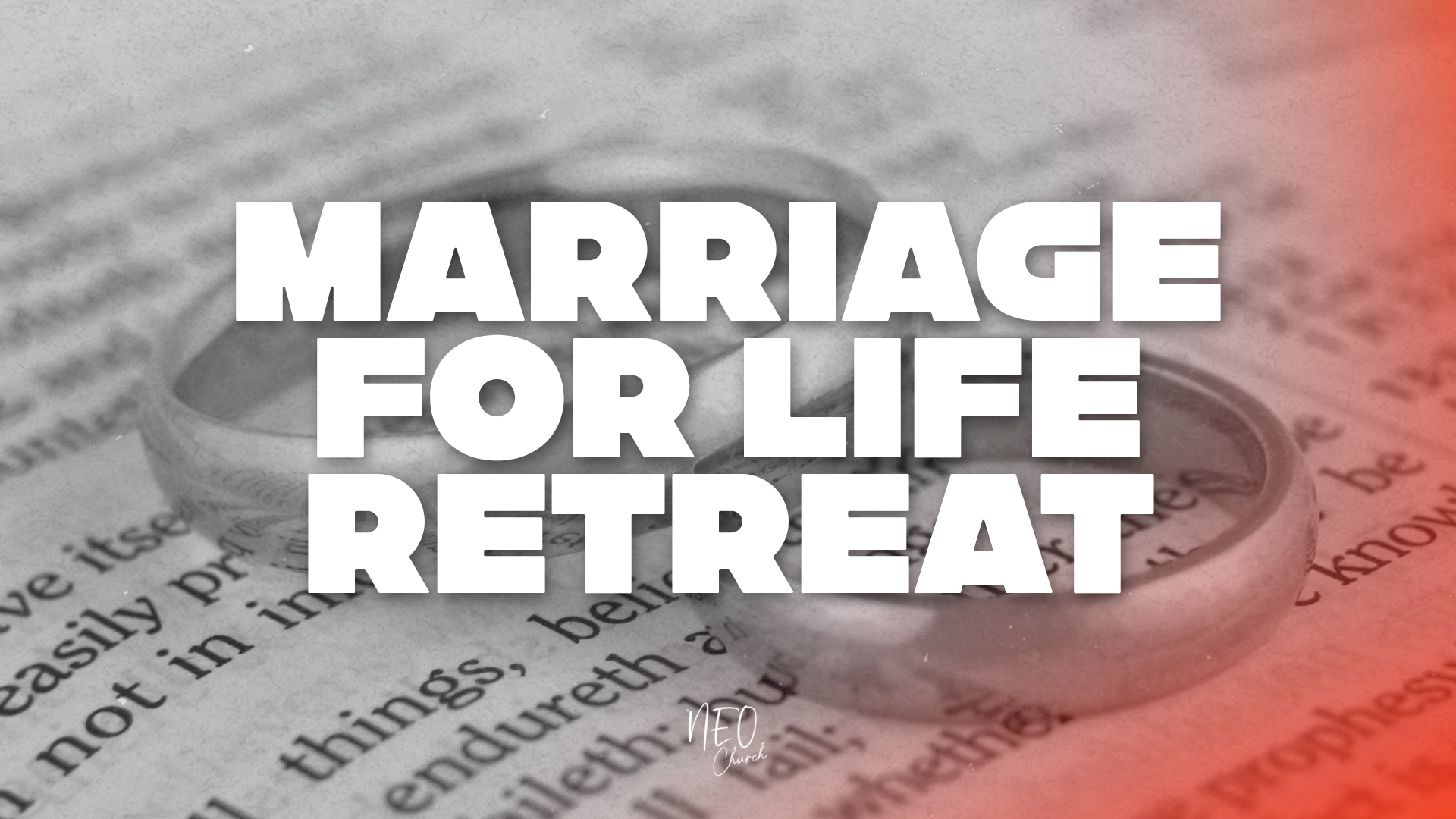 Marriage For Life Retreat