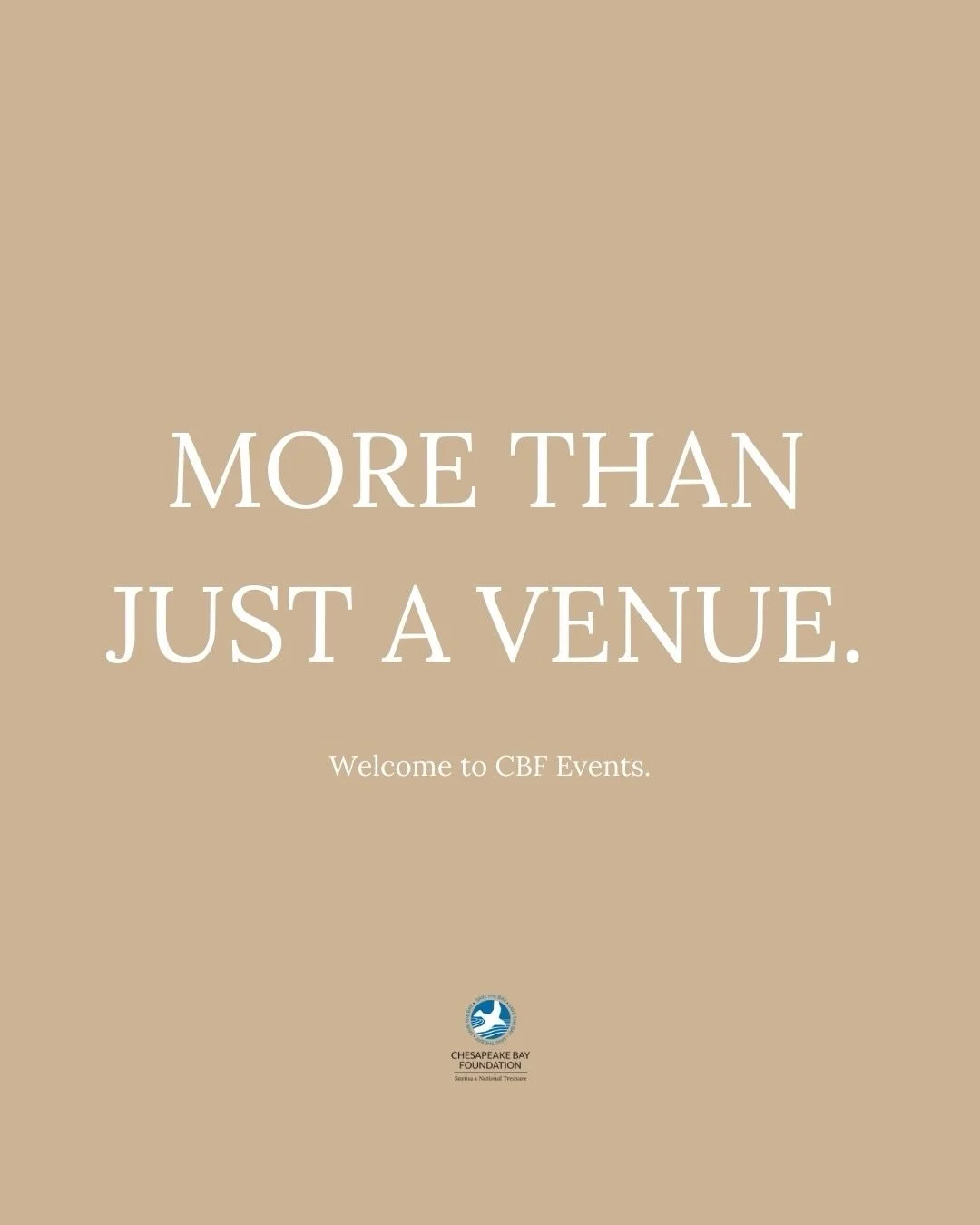 If you live in the area, then we&rsquo;d like to think that you&rsquo;ve heard of @chesapeakebayfoundation, but maybe you didn&rsquo;t know about CBF Events 💙
⠀⠀⠀⠀⠀⠀⠀⠀⠀
We would love to show you around our grounds and walk through what an event with